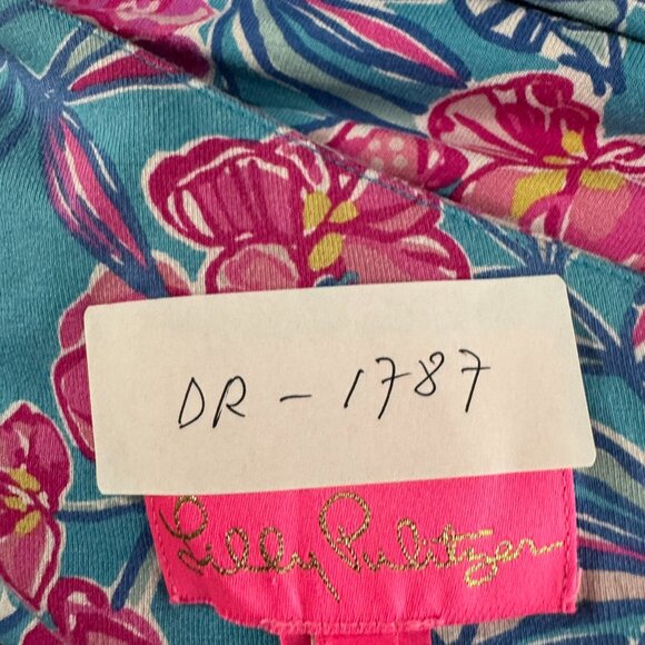 Lilly Pulitzer Niki One Shoulder Romper Size 14 Cumulus Blue Orchid Oasis DR1787 - Picture 2 of 13
